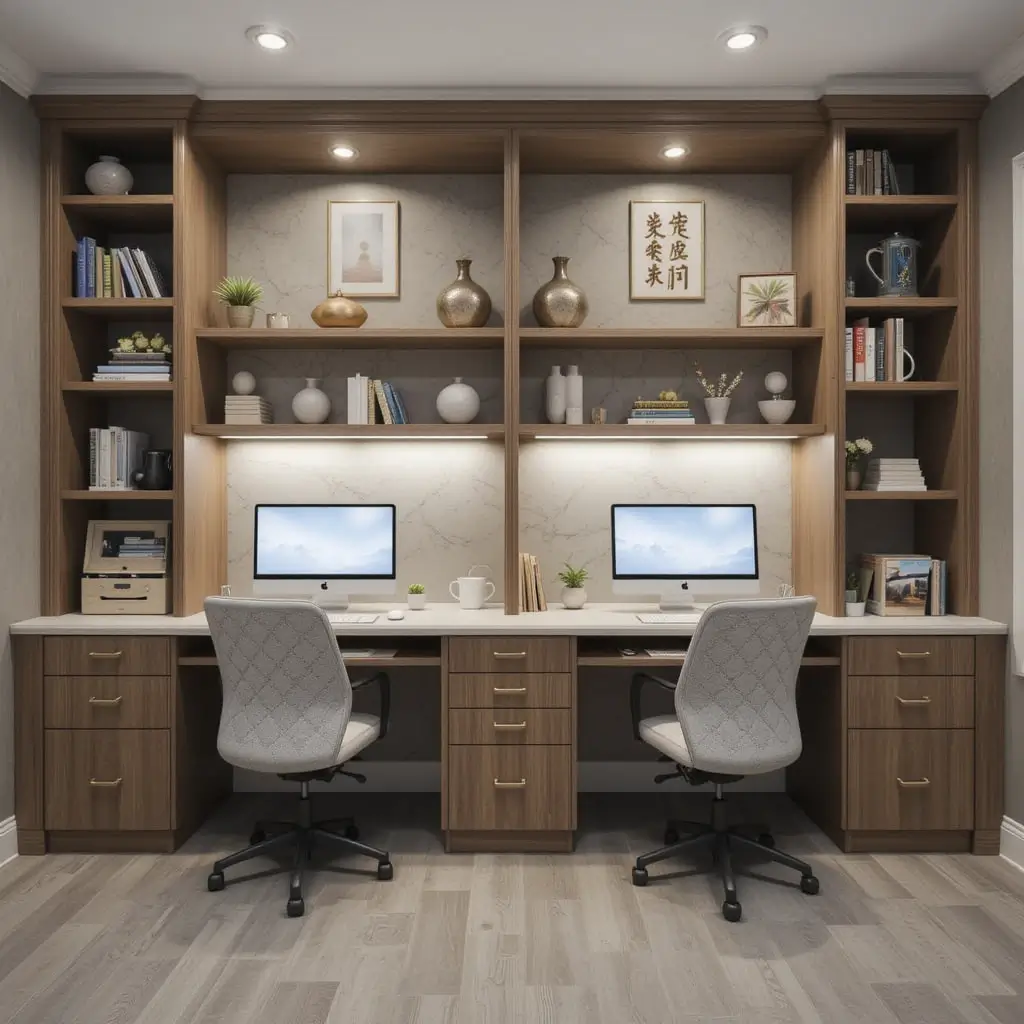 Custom Built-In Desks