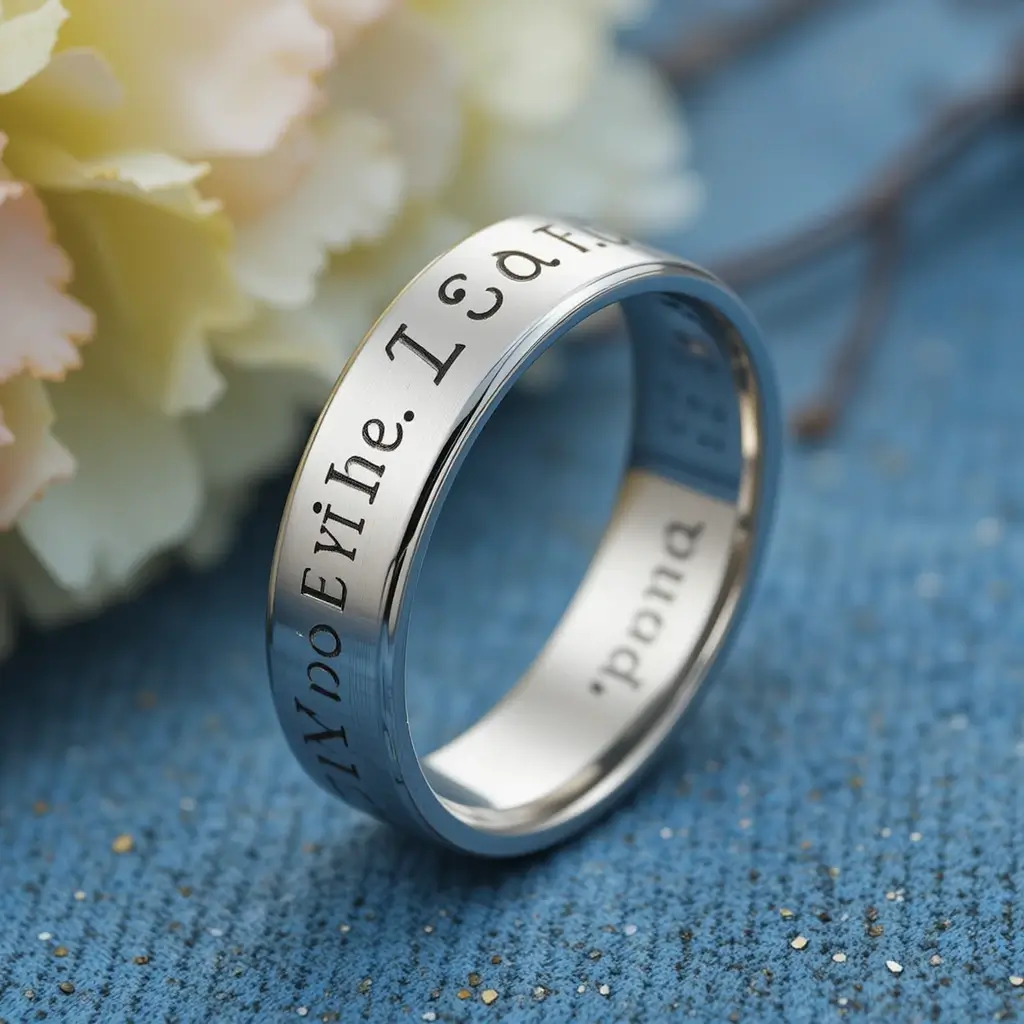 Custom Engraved Wedding Band