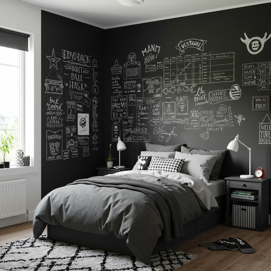 DIY Chalkboard Wall Section