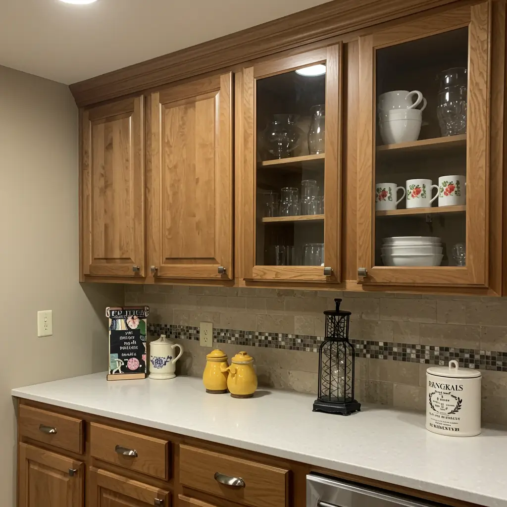 DIY Open Cabinet Doors