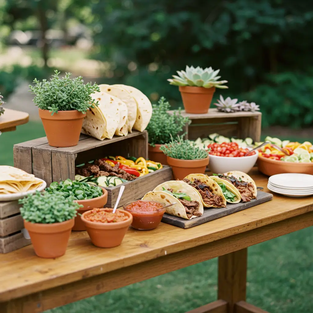 DIY Taco Garden Bar