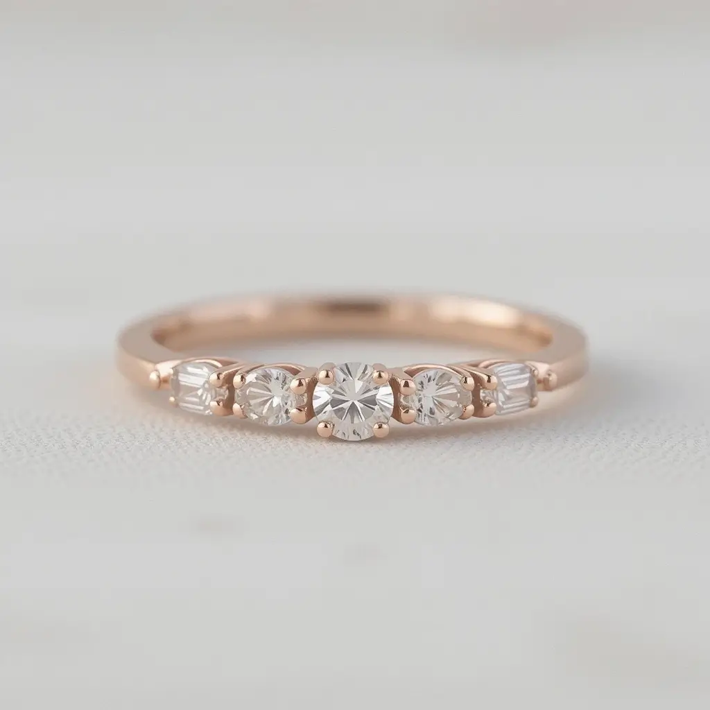 Dainty Rose Gold Band