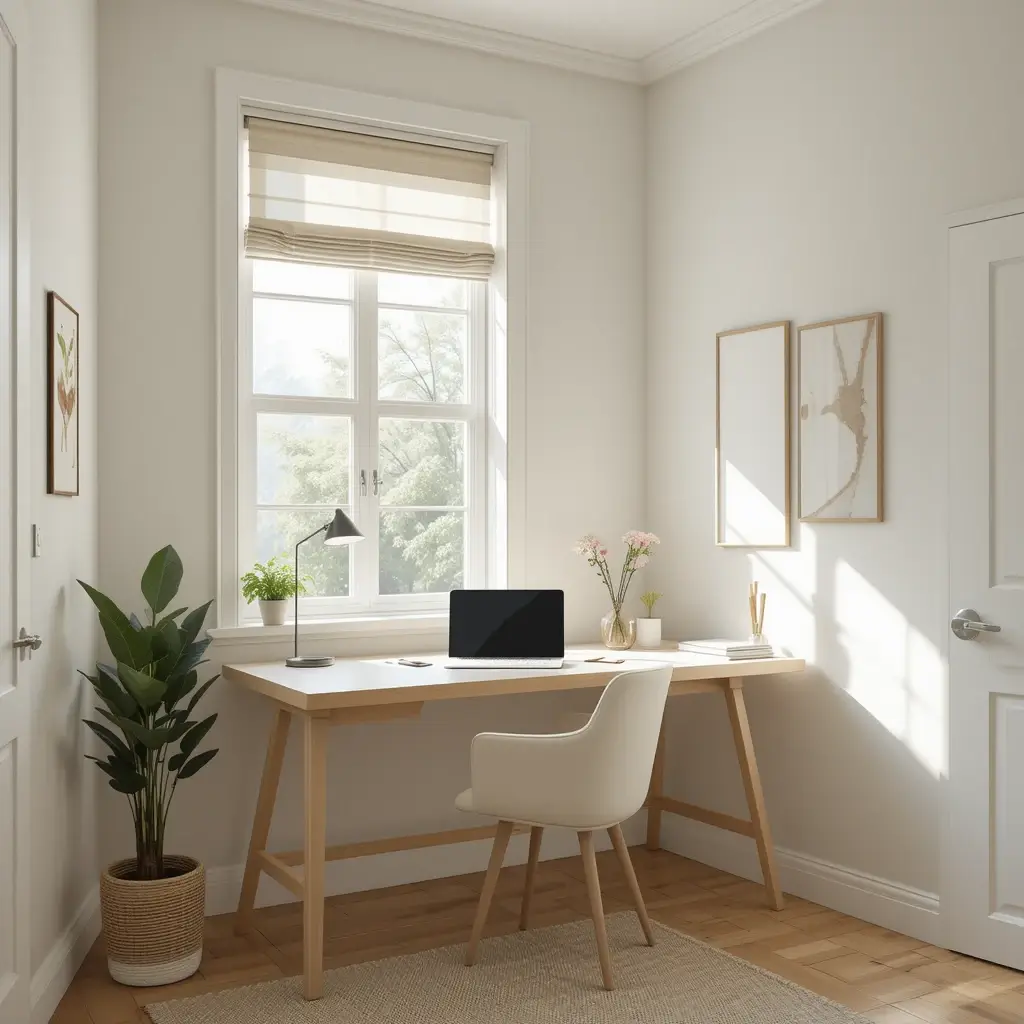 Desk by the Window for Natural Light