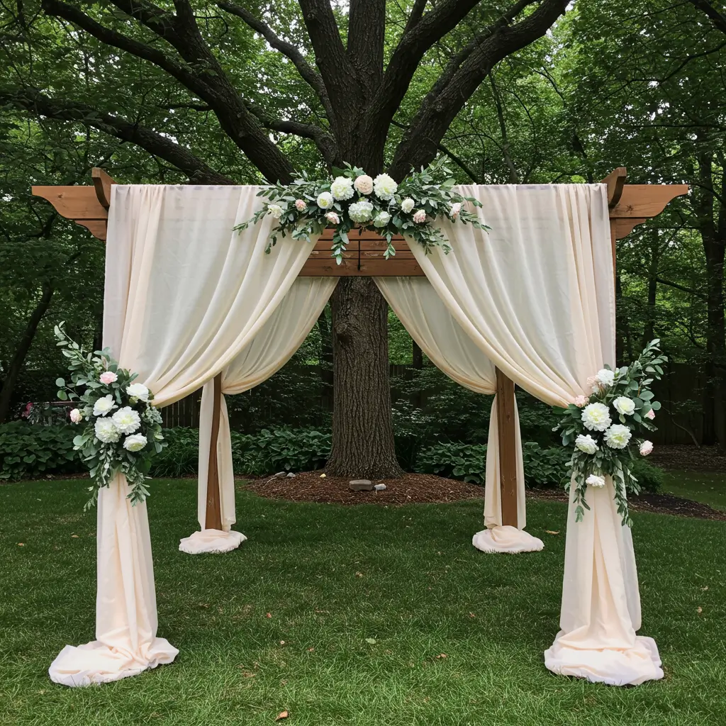 Draped Fabric Decor