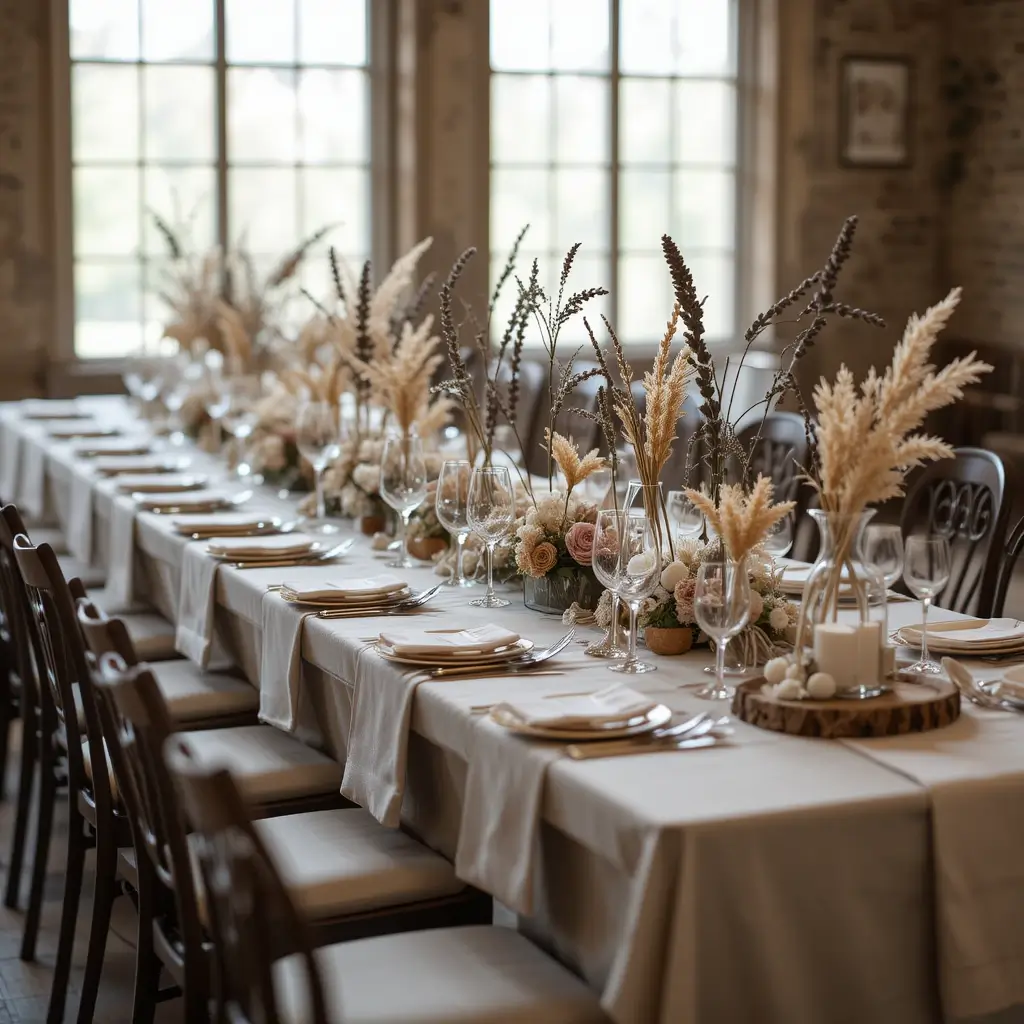 Dried Flower Accents for Natural Texture