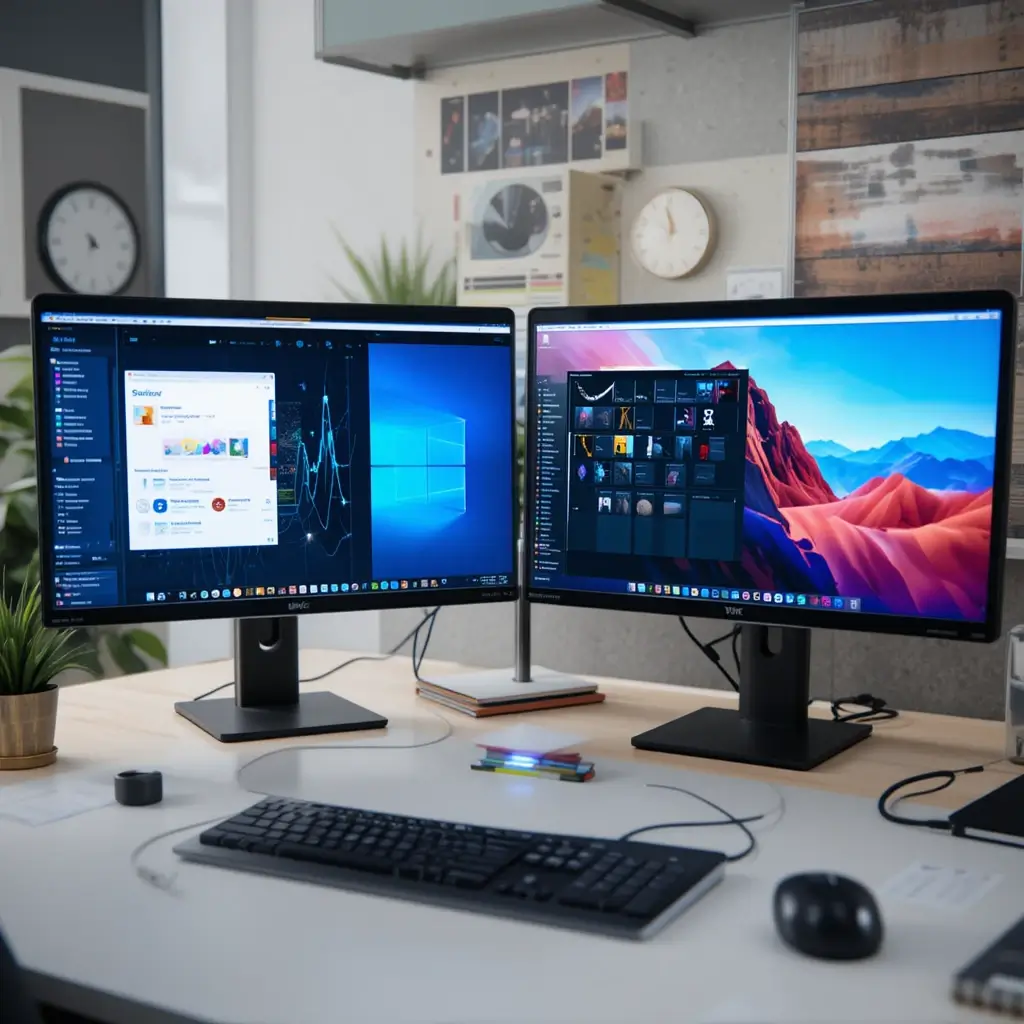Dual Monitor Setup for Efficiency