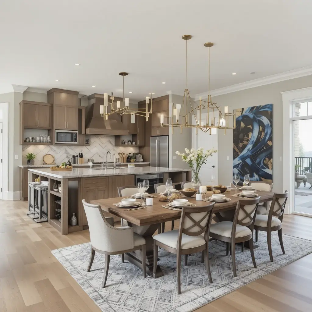 Dual Purpose Kitchen and Dining Space