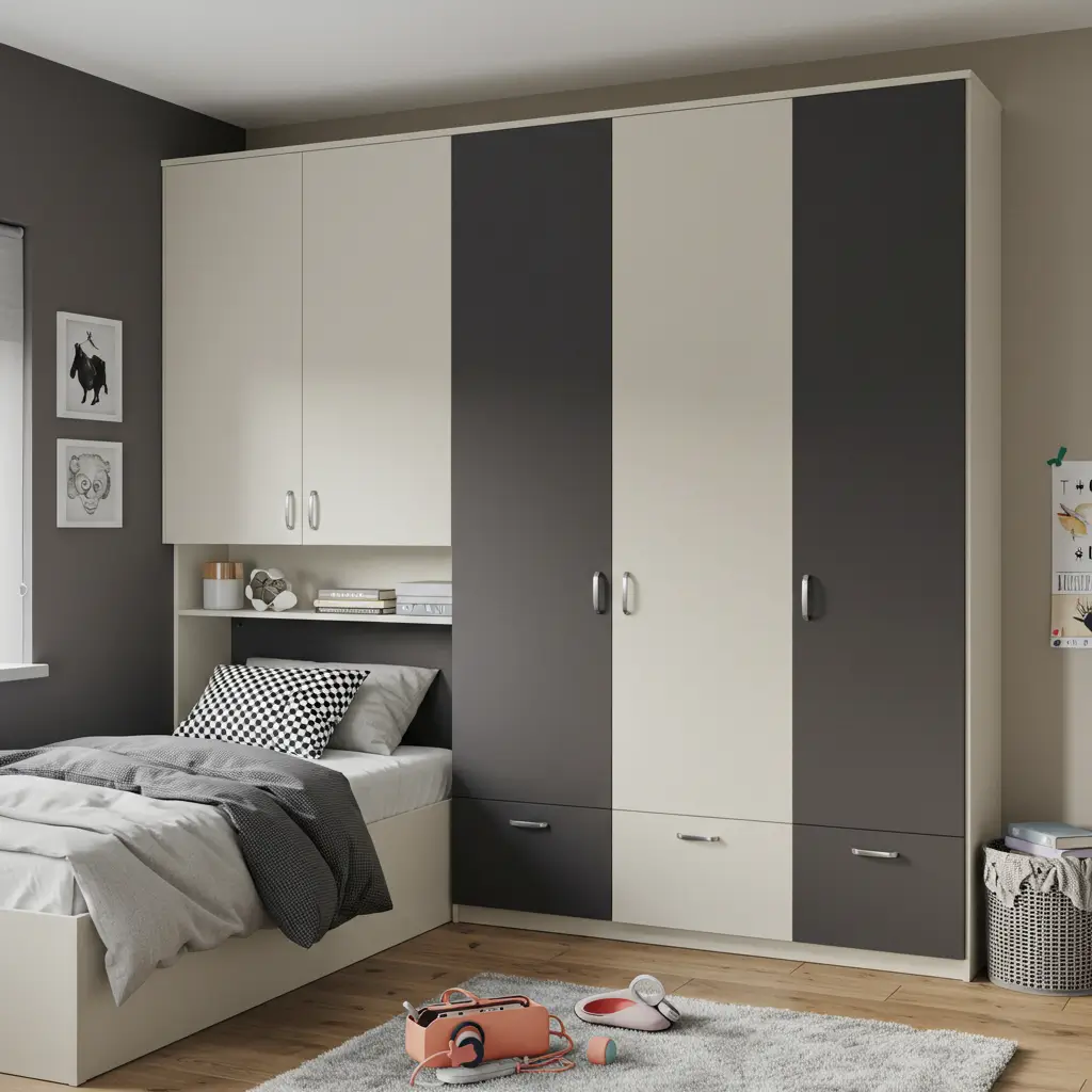 Dual Tone Cupboards for Stylish Contrast
