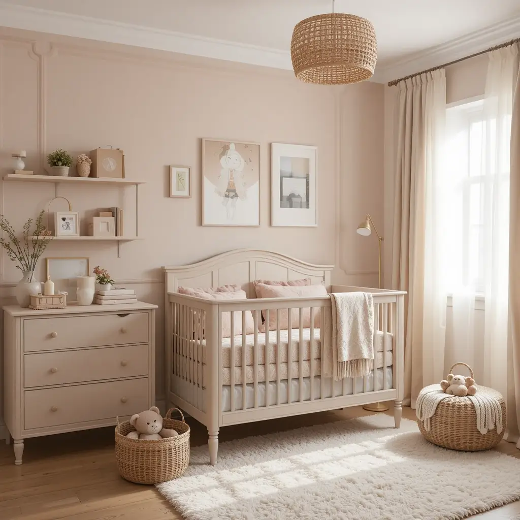 Earthy Tones and Soft Pinks