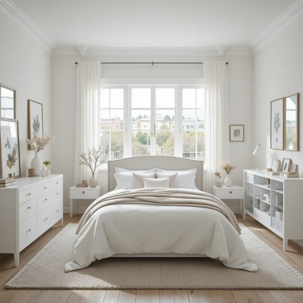 Elegant Minimalist White Room