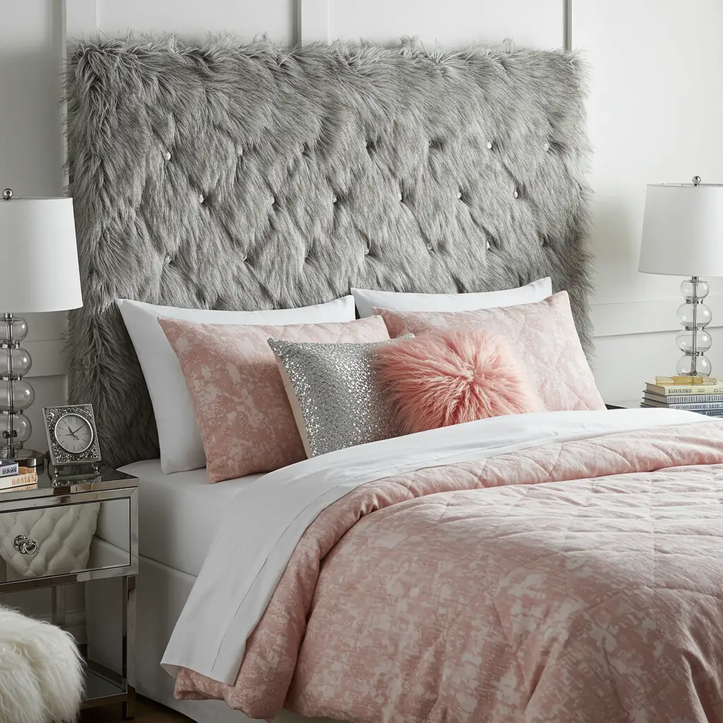 Faux Fur Upholstered Headboards