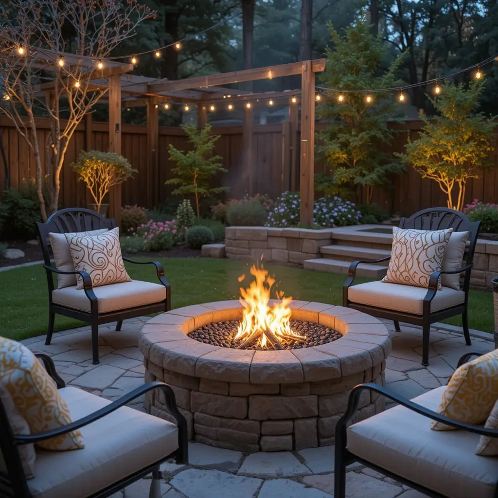 Fire Pit Lighting for Cozy Evenings
