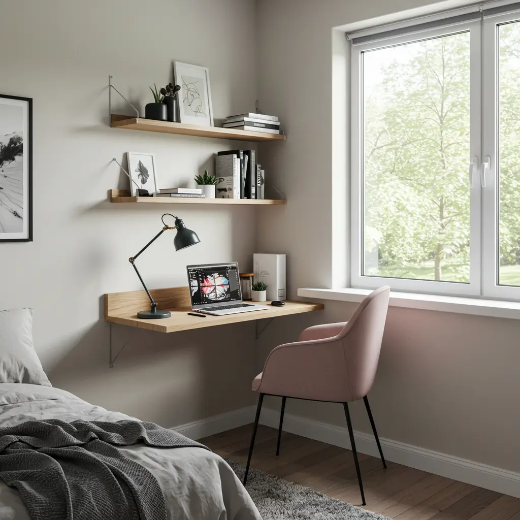 Floating Desk by the Window