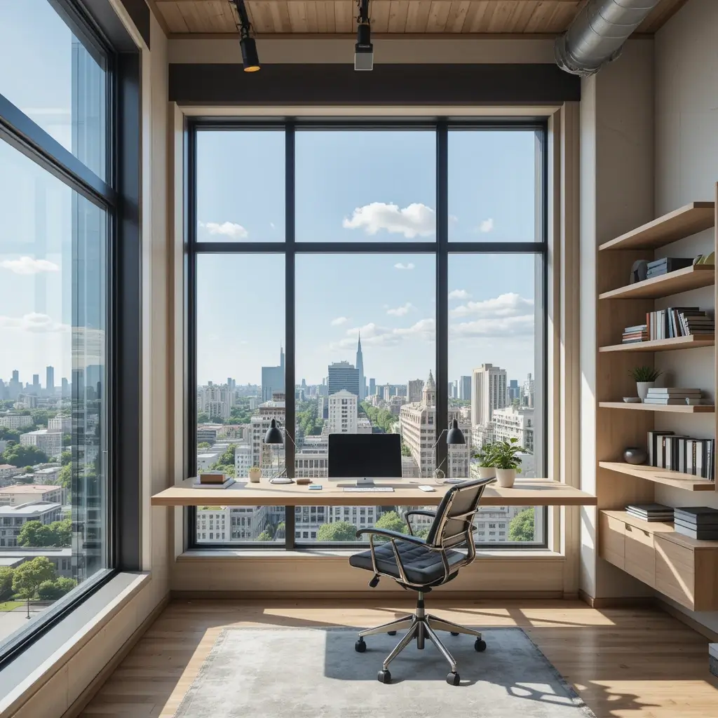 Floating Desk by the Window