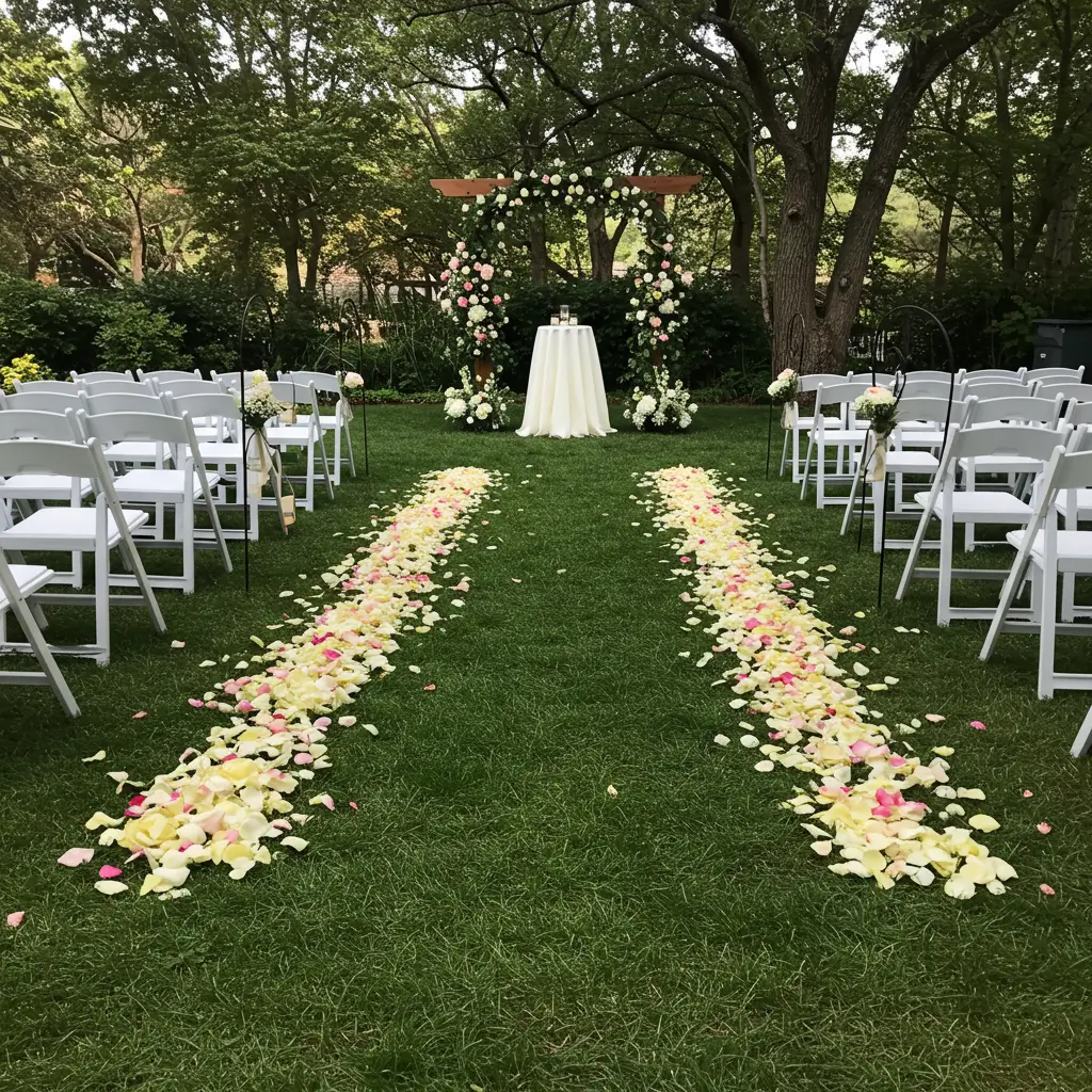 Flower Petal Aisle