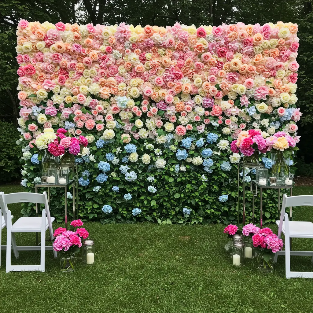 Flower Wall Backdrop