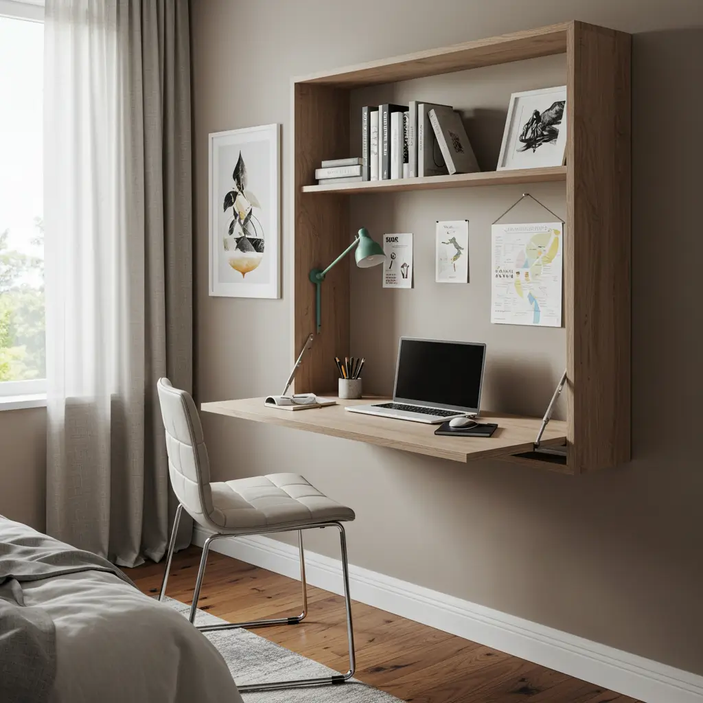 Fold-Down Wall Desk
