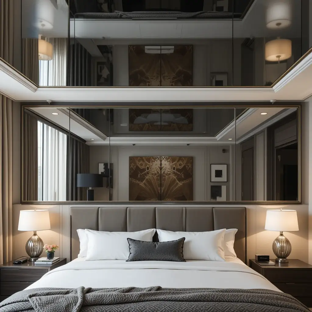 Full Length Ceiling Mirror for a Bold Statement