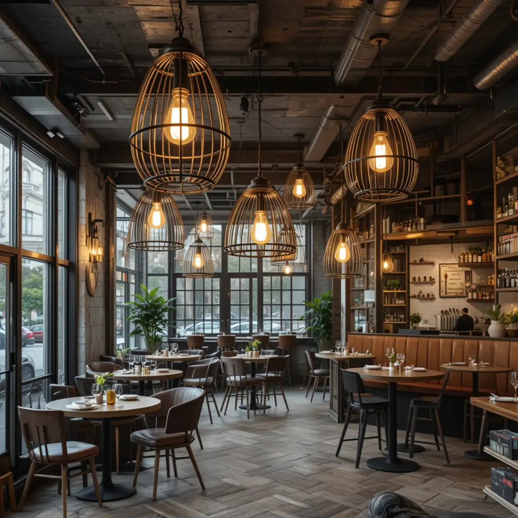 Geometric Cage Lights for Modern Style