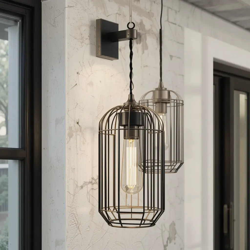Geometric Cage Lights