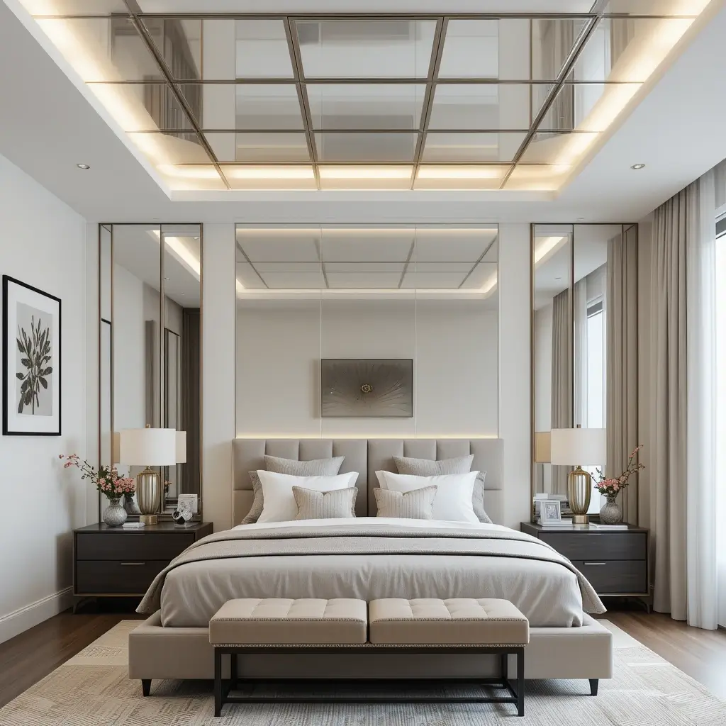Geometric Mirror Grid for Modern Style