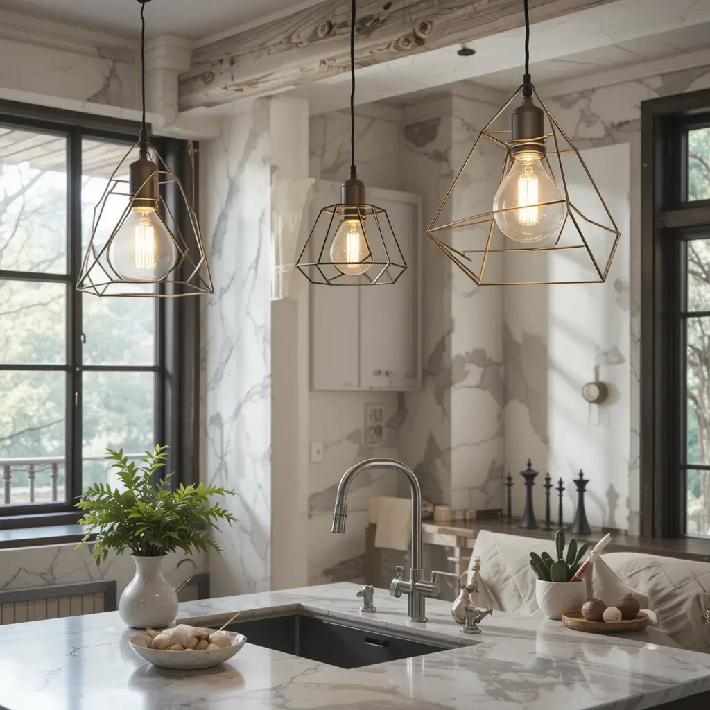 Geometric Pendant Lights