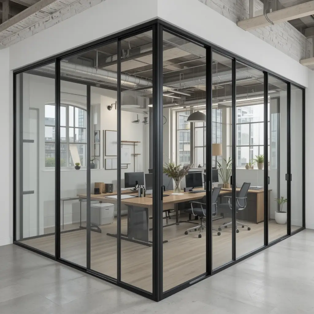 Glass Partition for Defined Space