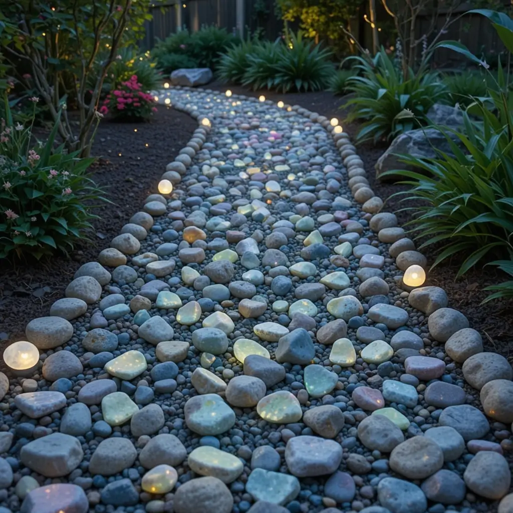 Glow-in-the-Dark Pebbles for a Unique Touch