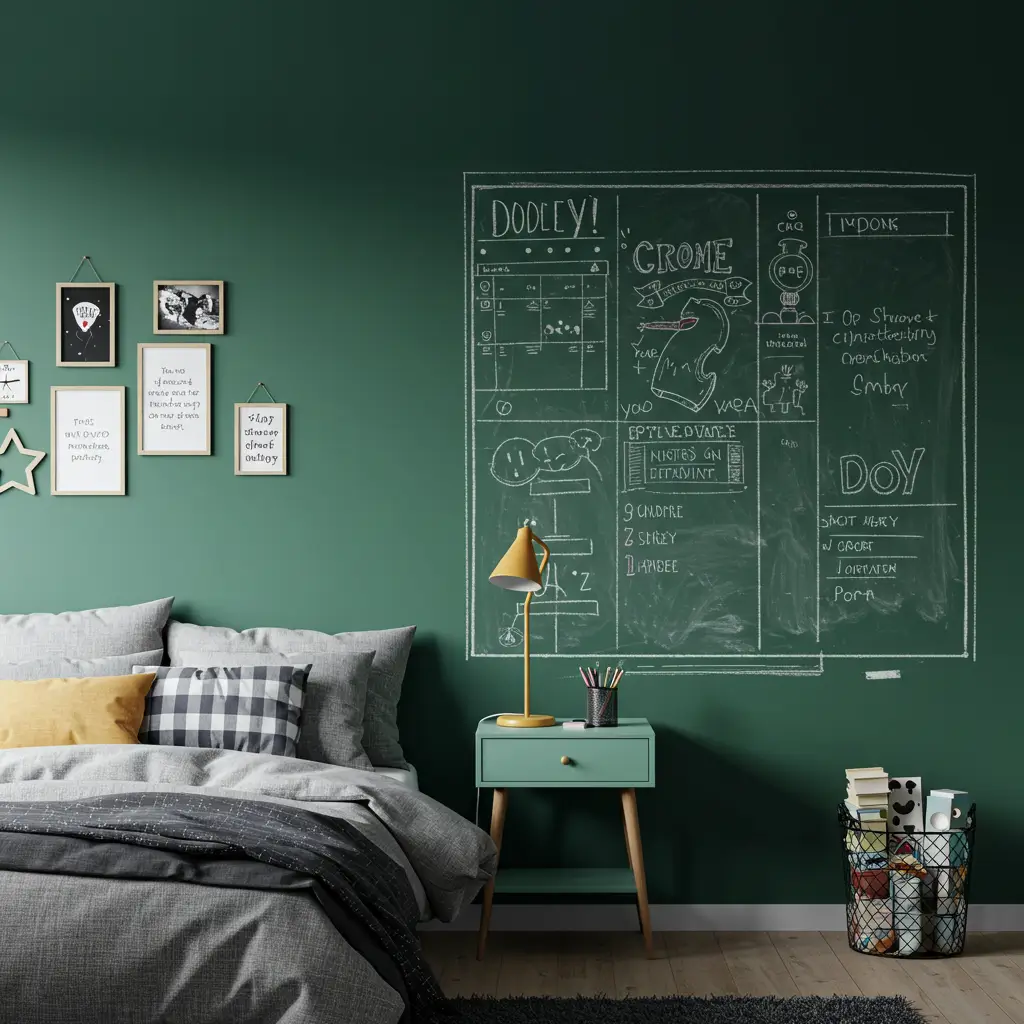  Green Chalkboard Wall for Creativity