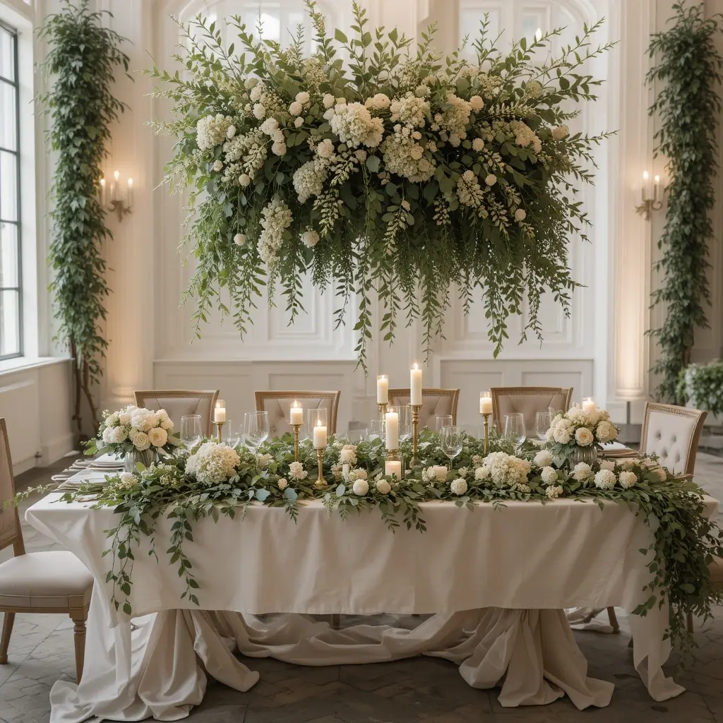 Greenery-Only Table Garlands