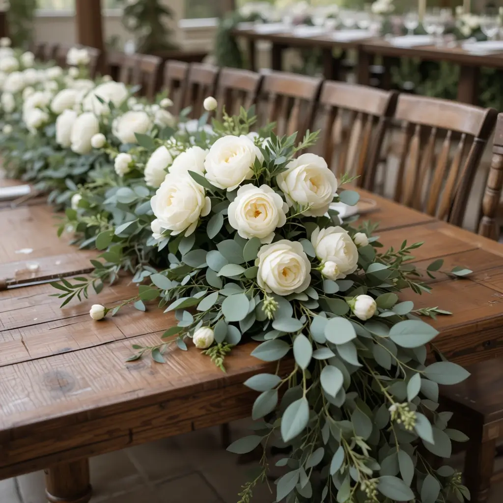 Greenery Runners with White Accents