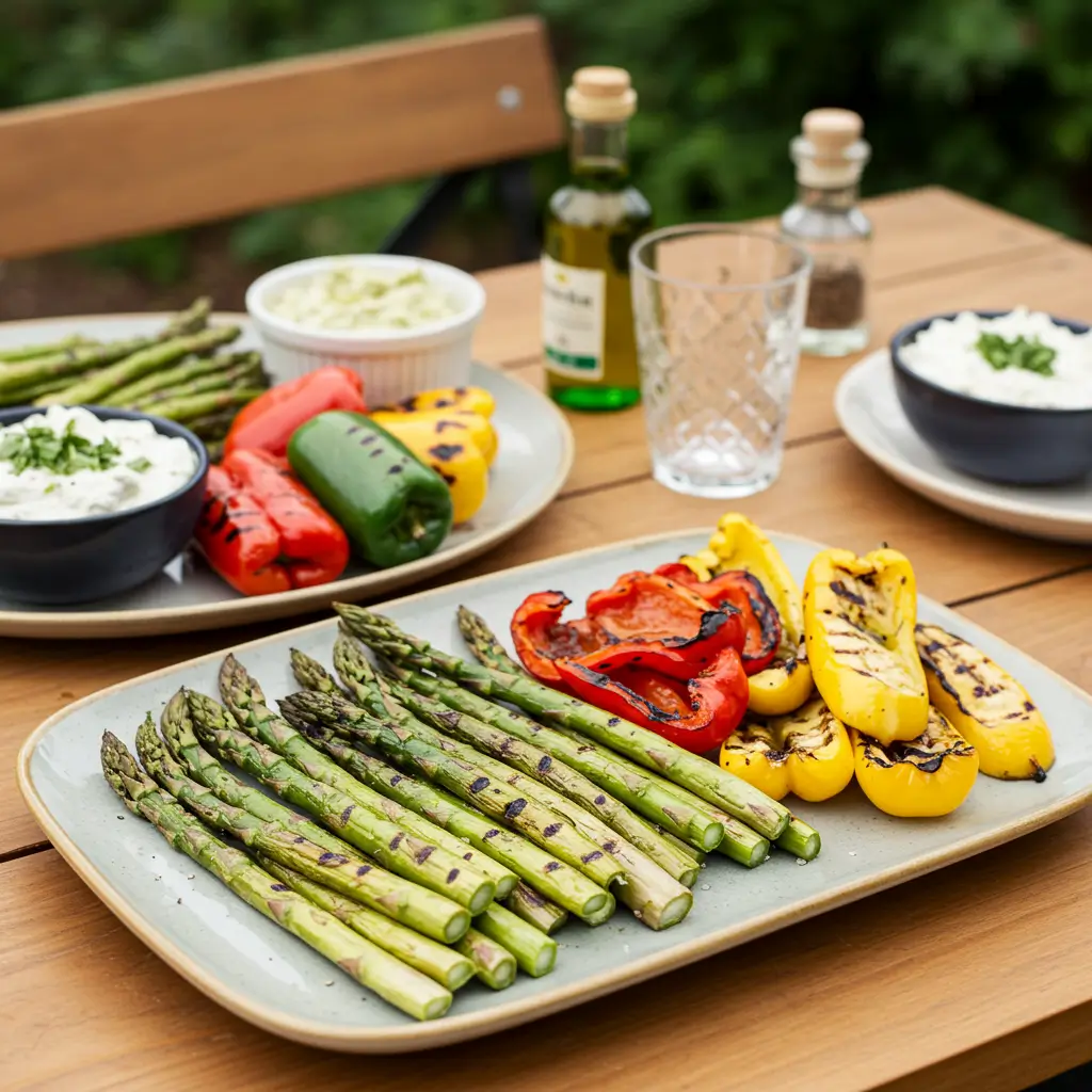 Grilled Garden Vegetable Display