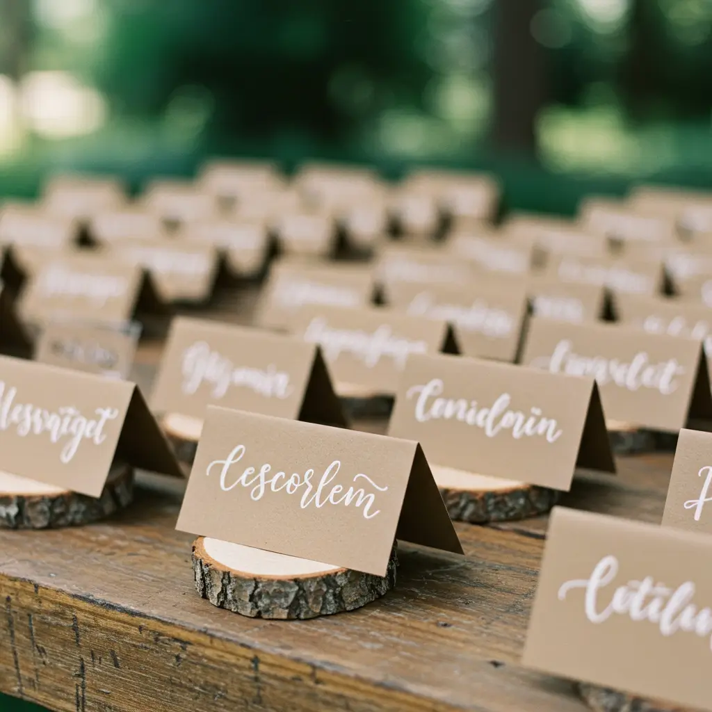 Handwritten Escort Cards