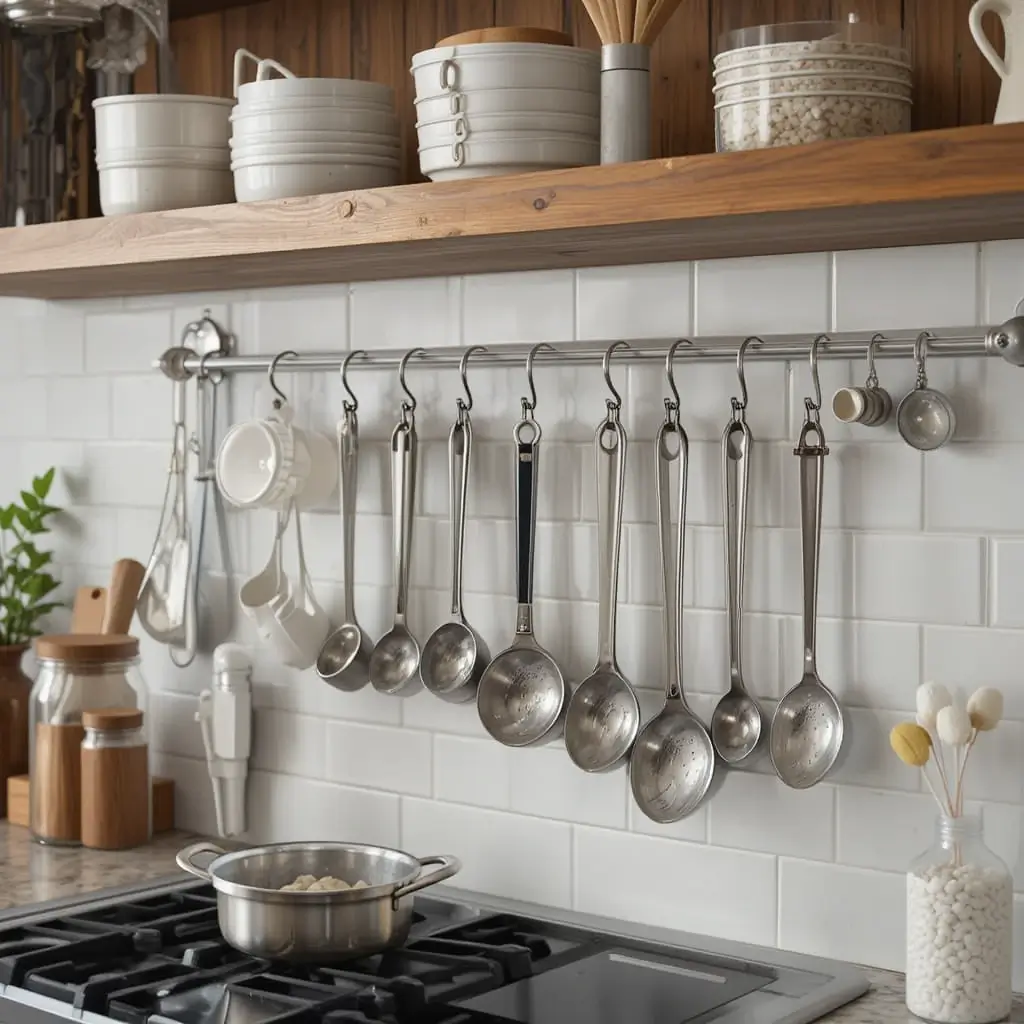 Hang Measuring Cups on Hooks
