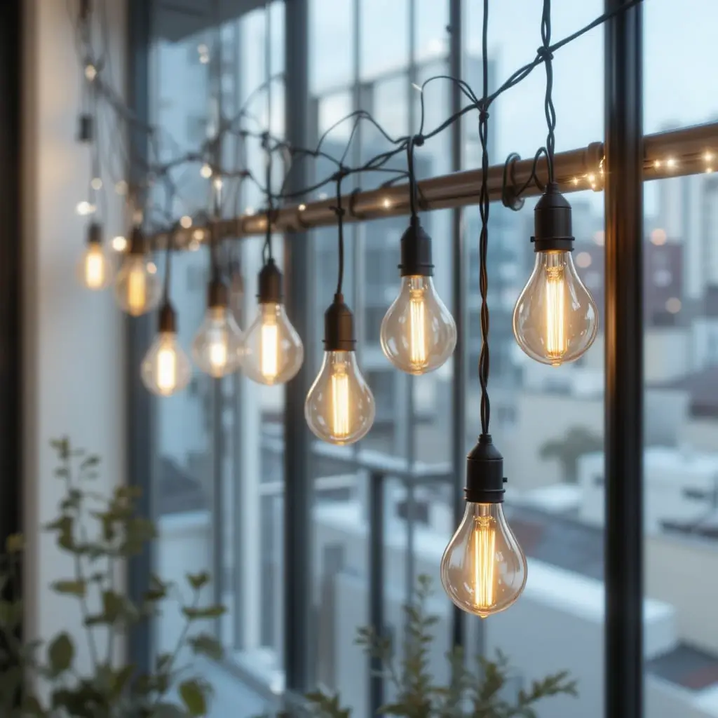 Hanging Bulb String Lights
