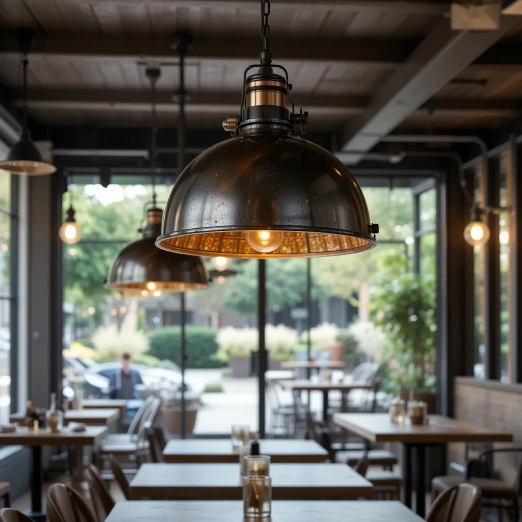Hanging Dome Lights for Industrial Look