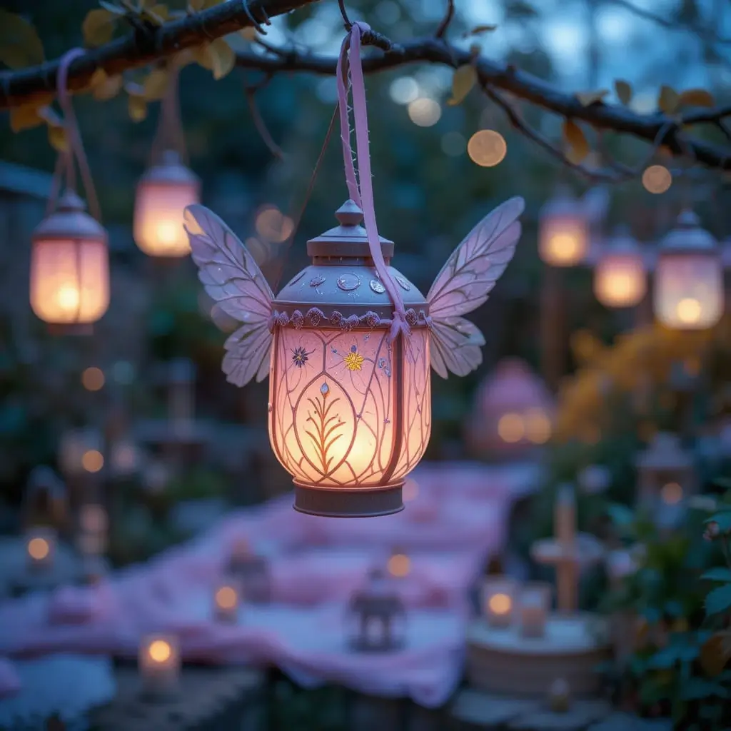 Hanging Fairy Lanterns for a Magical Touch
