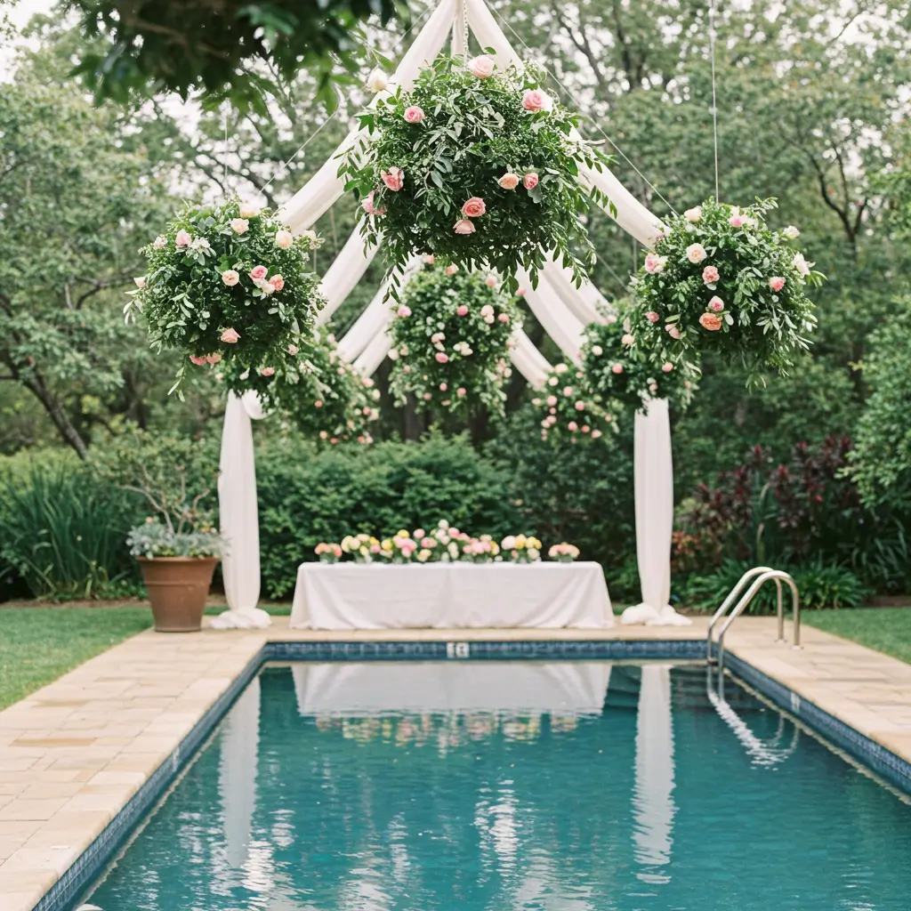 Hanging Floral Chandeliers