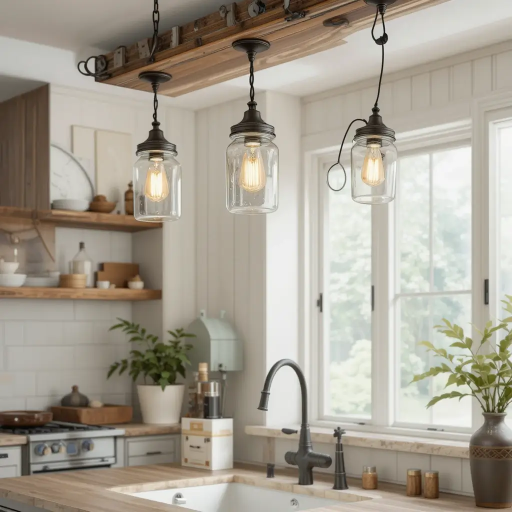 Hanging Glass Jar Lights