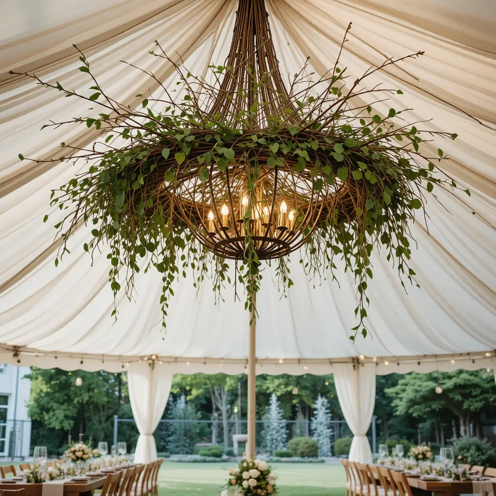 Hanging Greenery Chandelier