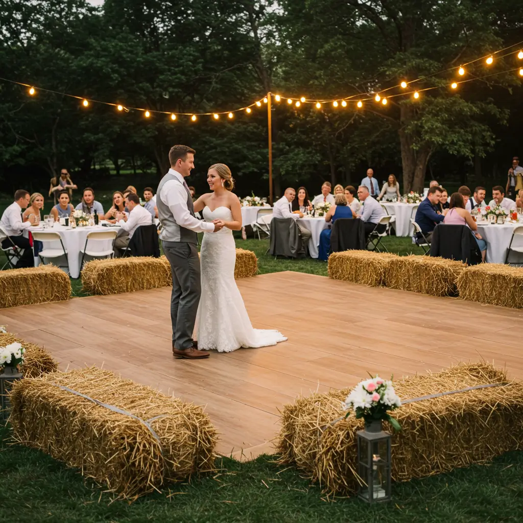 Hay Bale Dance Floor