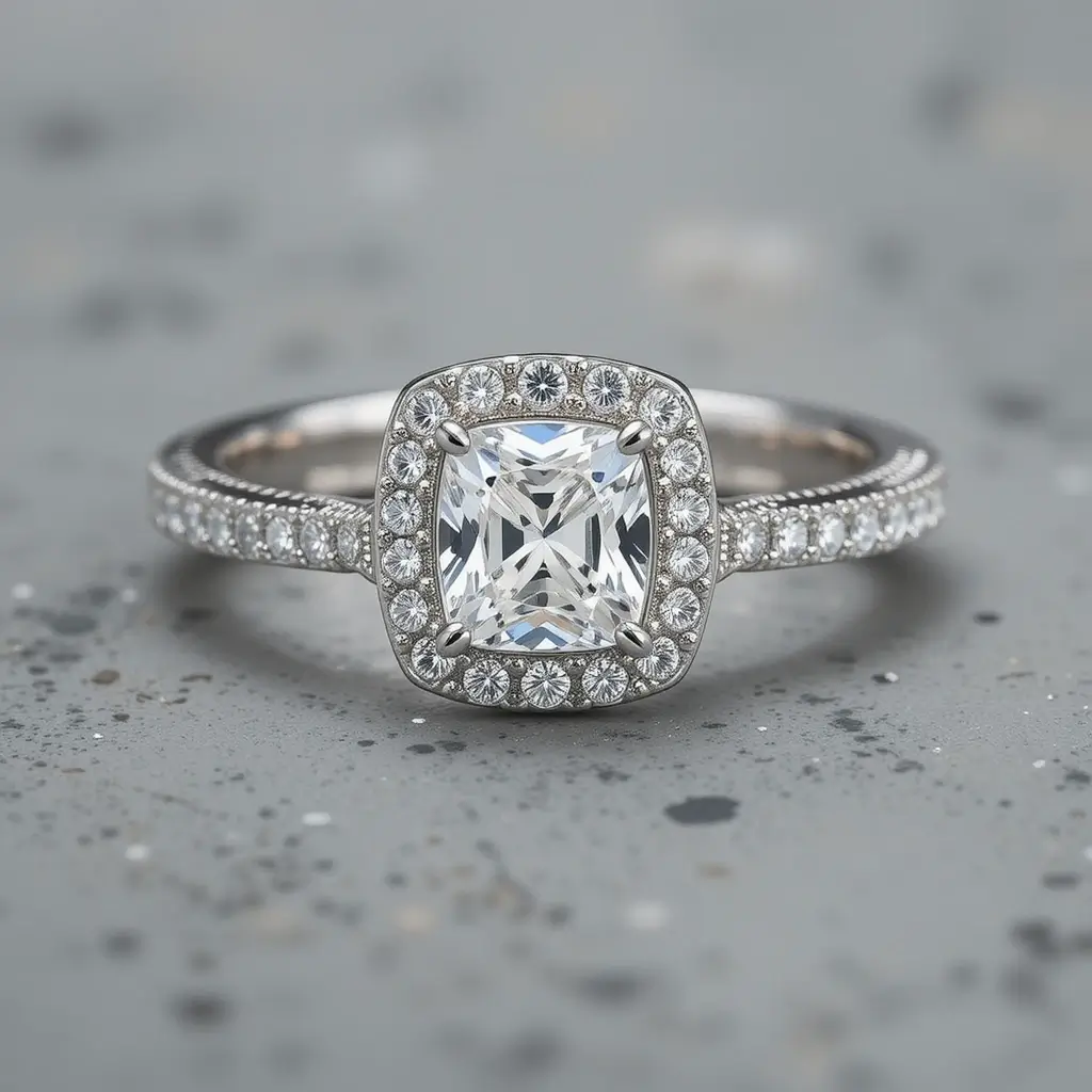 Hidden Halo Wedding Band