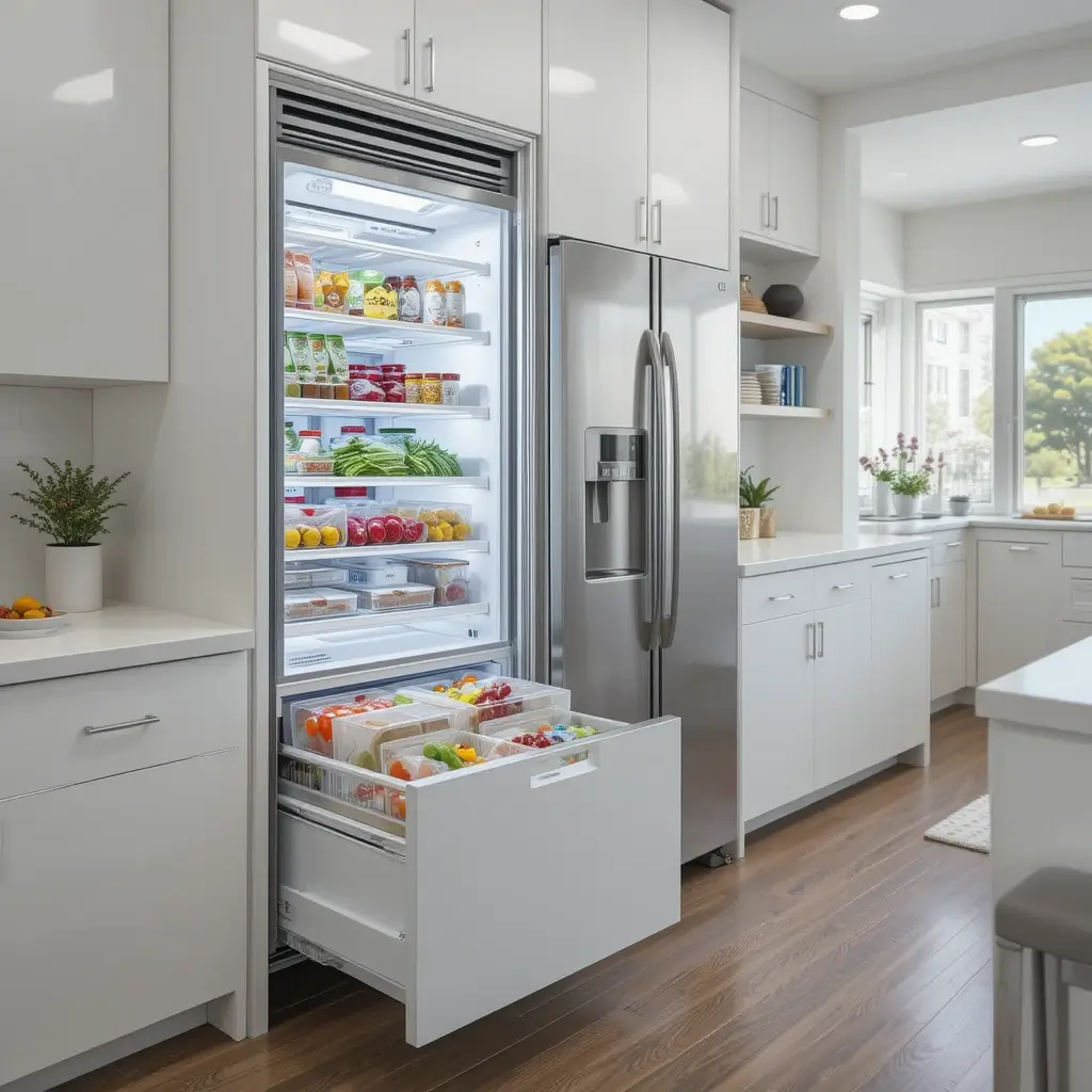 Hidden Refrigerator Drawers