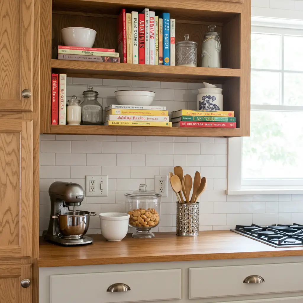 Include a Baking Bookshelf