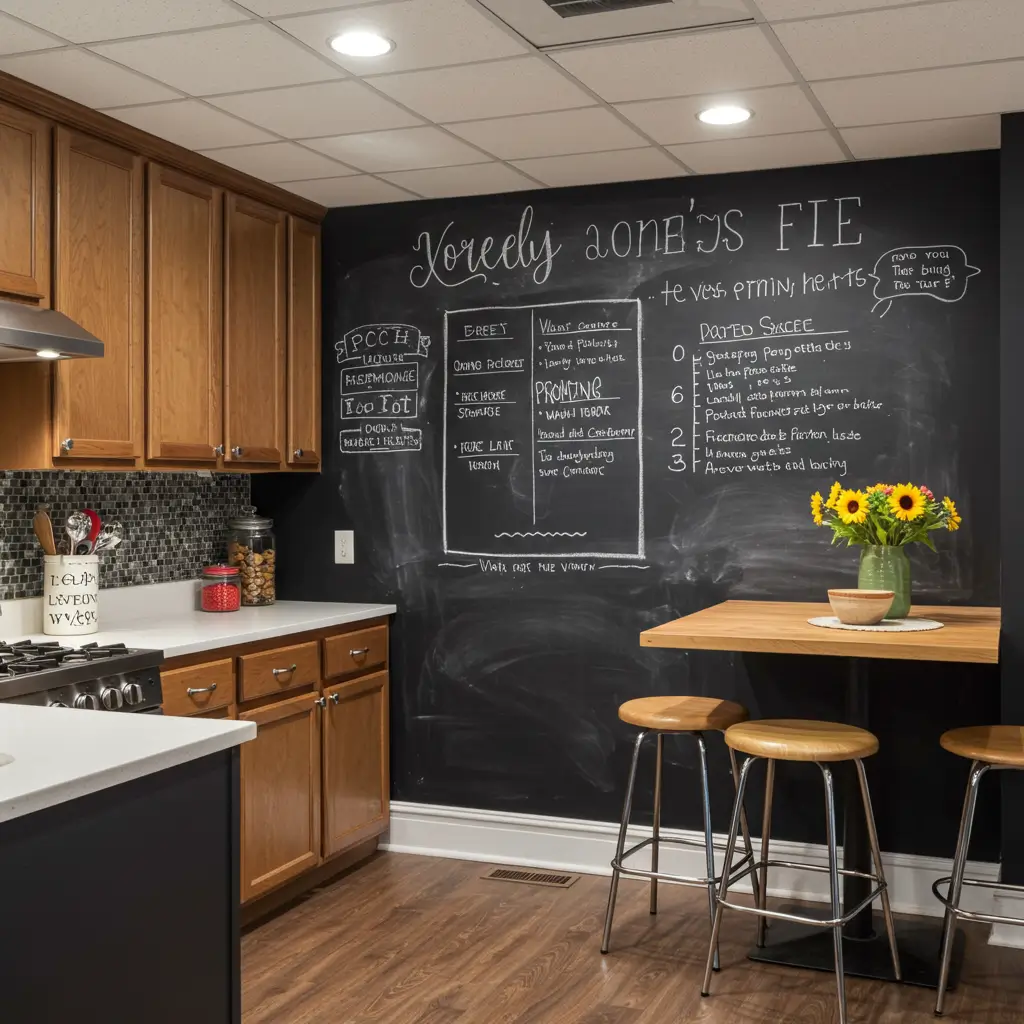 . Incorporate a Chalkboard Wall
