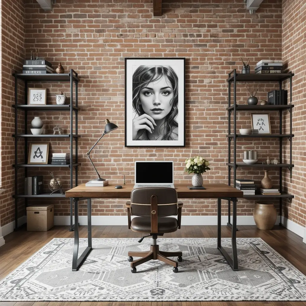 Industrial Chic with Exposed Brick