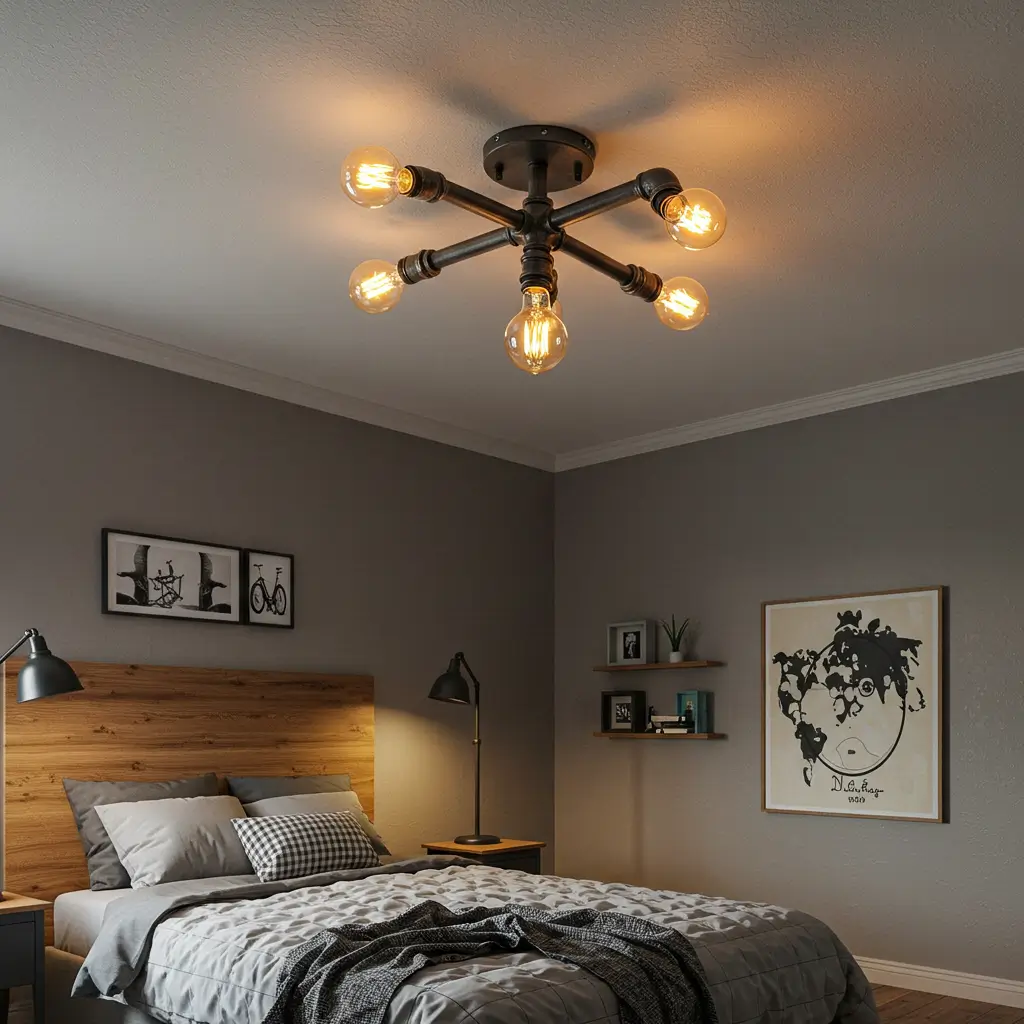 Industrial Pipe Ceiling Lights