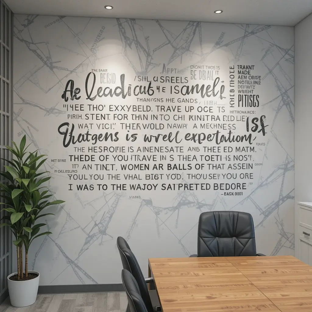 Inspiring Leadership Quote Wall