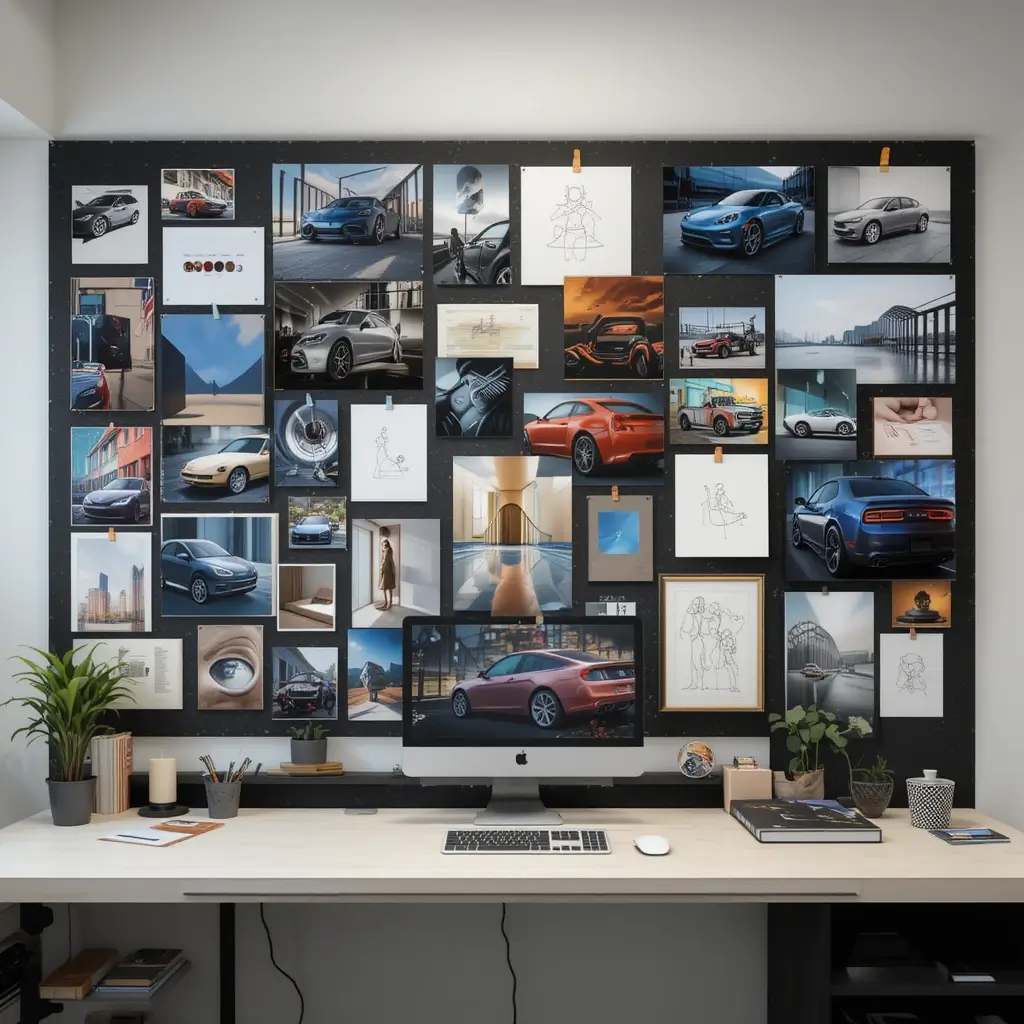 Inspiring Mood Board Area