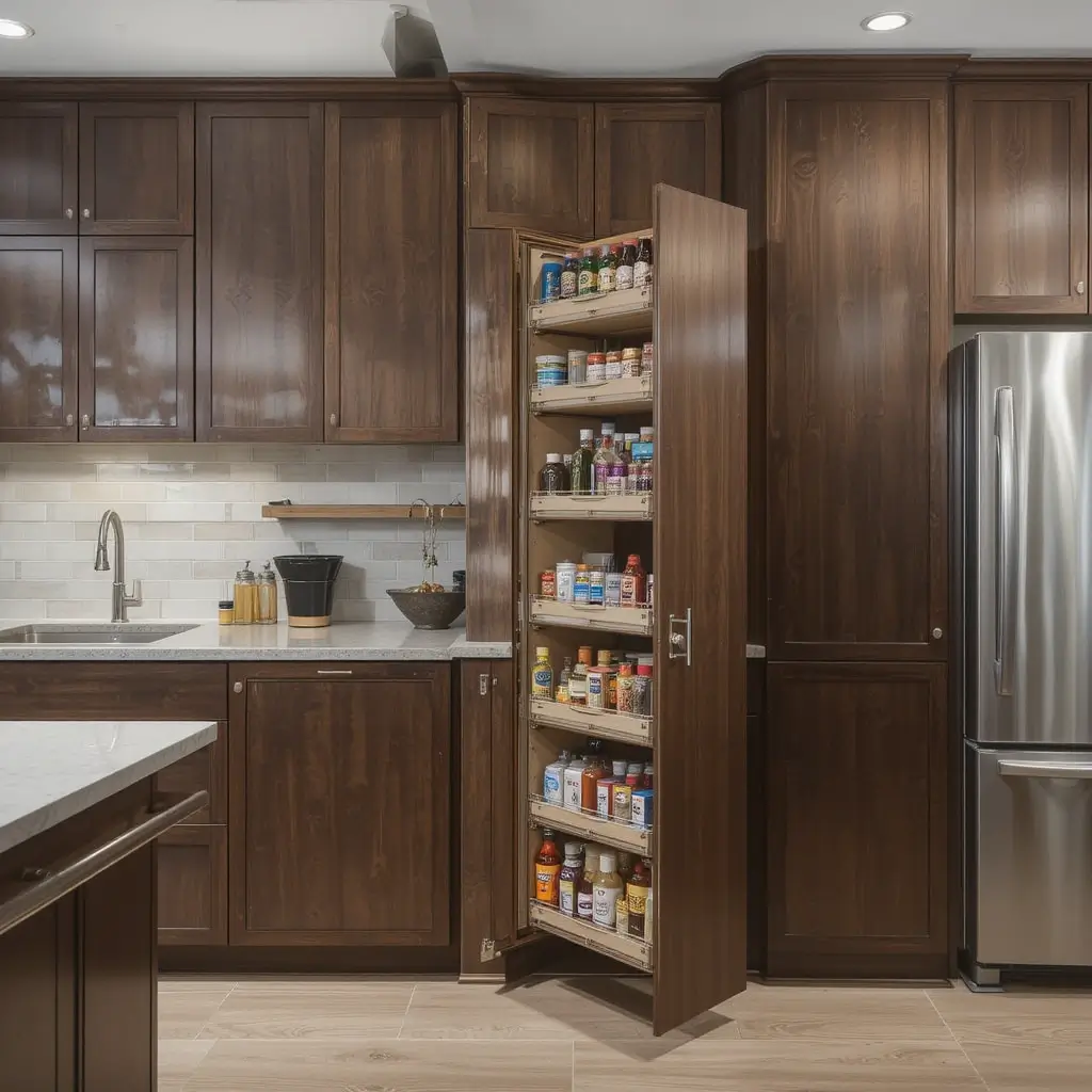 Install Pull Out Pantry Units